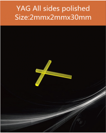 YAG Ce scintillator, YAG Ce crystal, Ce doped YAG scintillator, Scintillation YAG Ce, YAG Ce 2x2x30mm